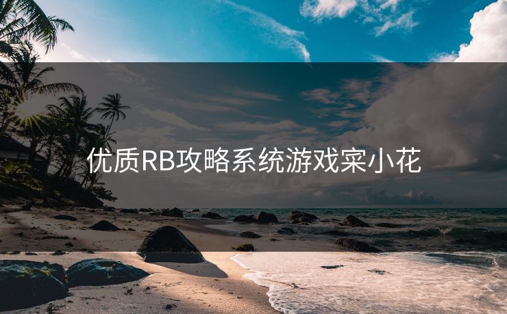 优质RB攻略系统游戏寀小花