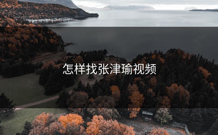 怎样找张津瑜视频